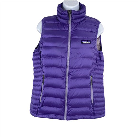 Patagonia Jackets & Blazers - Patagonia Down Sweater Vest Purple Puffer Full Zip women's Small